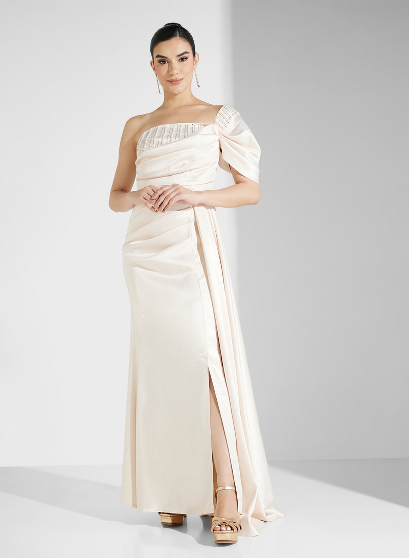Namshi x One-Shoulder Evening Dress - Image 5