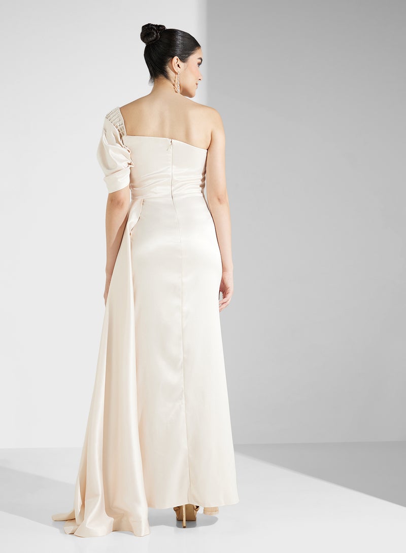 Namshi x One-Shoulder Evening Dress - Image 2