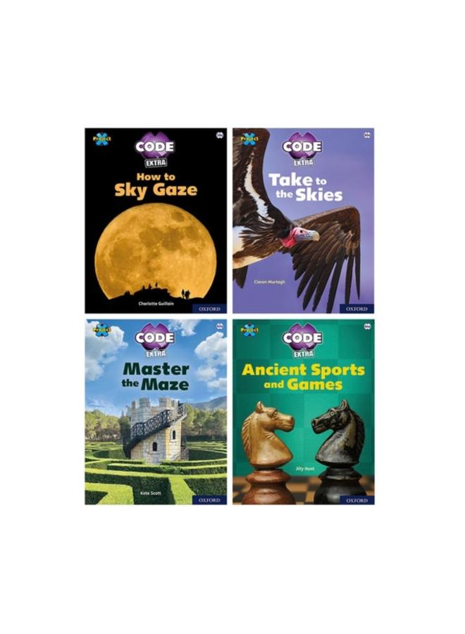Project X CODE Extra: White and Lime Book Bands, Oxford Levels 10 and 11: Sky Bubble and Maze Craze, Mixed Pack of 4 