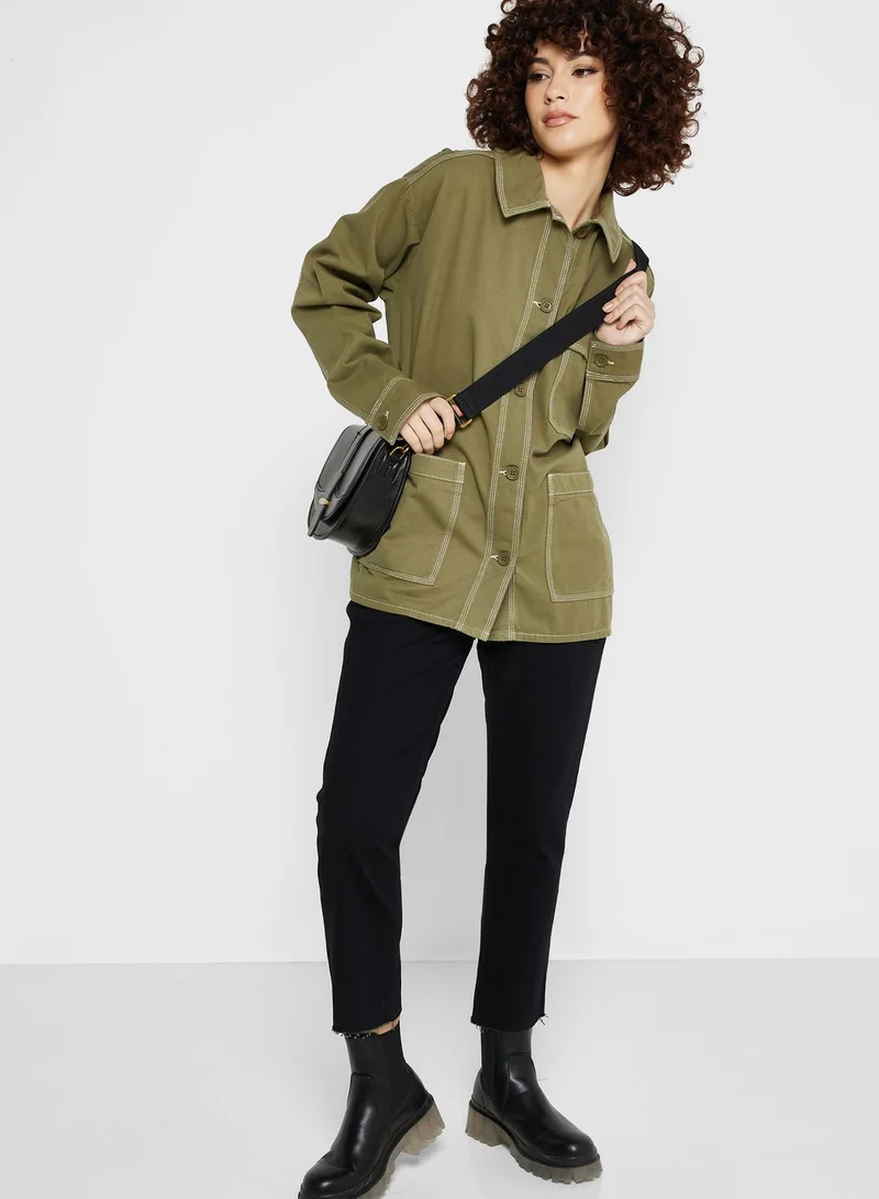 TOPSHOP Pocket Detail Jacket