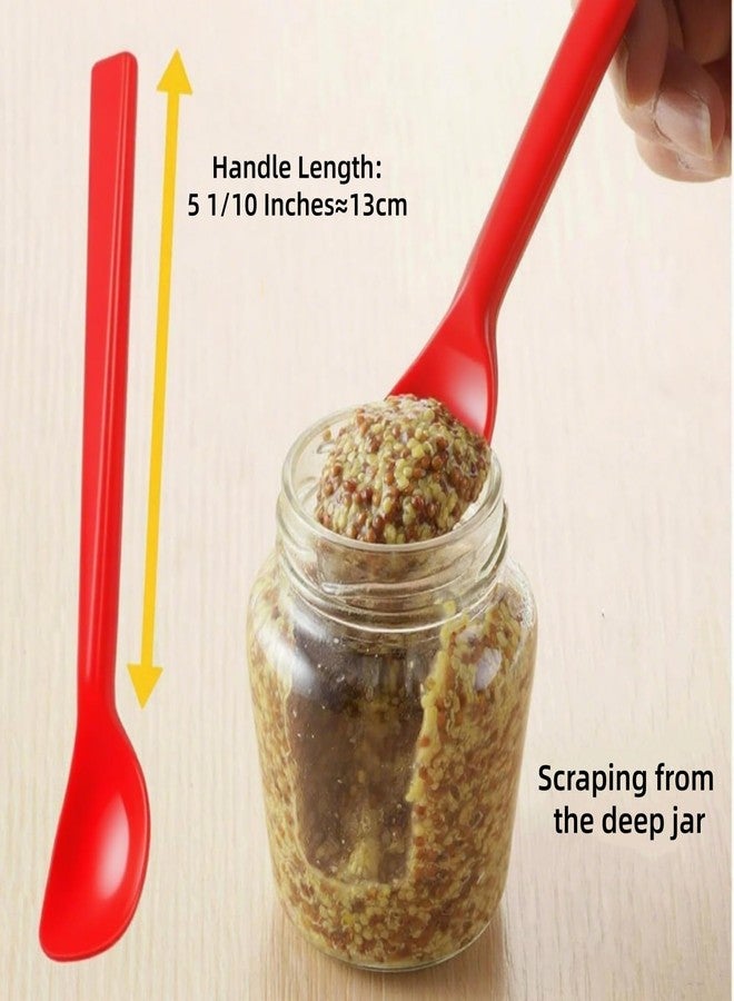 Yoku Made Small Silicone Spoon for Silent Stirring, Mini Spatula, Jar Scraper for Sauce Seasoning and Yogurt - Image 2