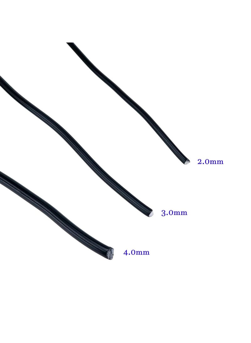 Captaintech 3 Pcs Bonsai Training Wires, Anodized Aluminum Bonsai Training Wires Bonsai Craft Aluminum Wire Bonsai Plant Training Wire for Holding Bonsai Branches Small Trunks (2.0mm, 3.0mm, 4.0mm)  - Image 5