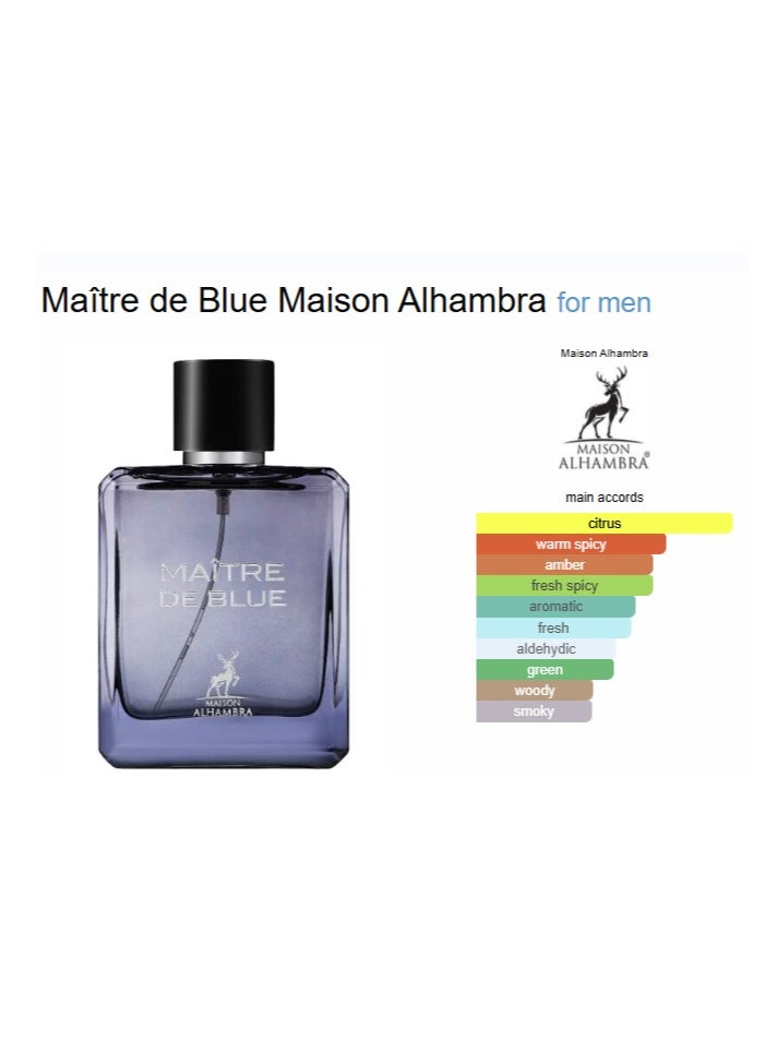 MAISON ALHAMBRA - Maitre De Blue EDP For Men 100ml - Image 1
