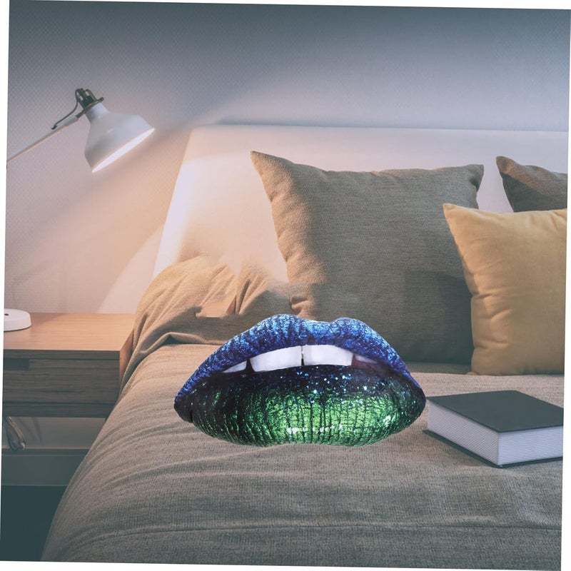 Unomor Lip Shaped Pillow Decorative Cushion Removable Cover Dual-Sided Digital Print for Couch Room Decor Soft and Comfortable Stuffed Pillow - Image 4