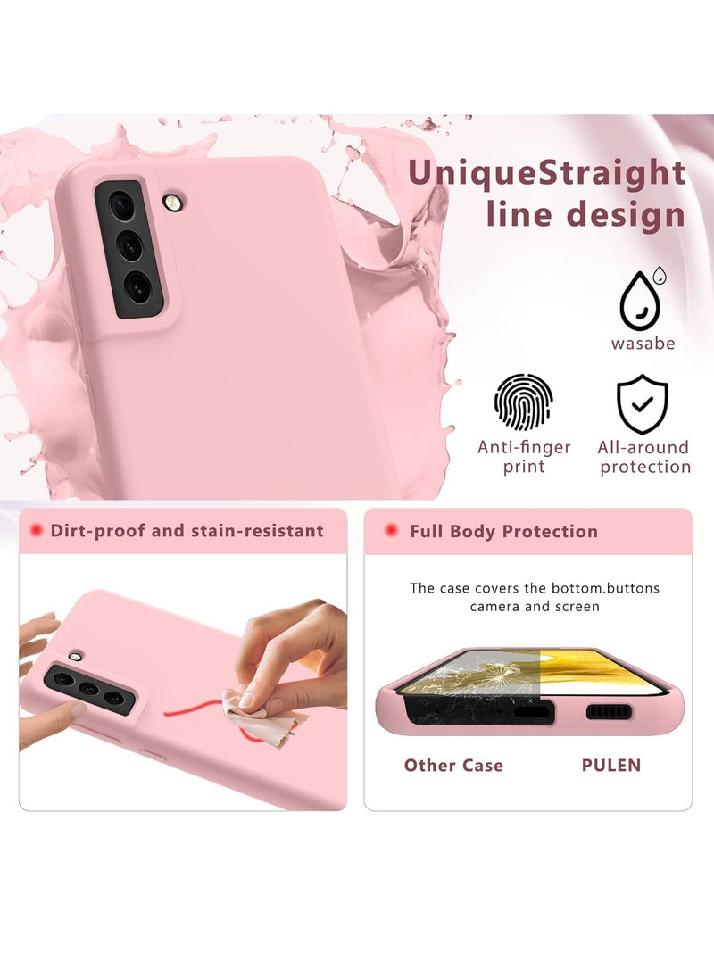 ELTRAZONE Samsung Galaxy S22 Case with 1 Pack Screen Protector and 1 Pack Camera Lens Protector,Liquid Silicone Slim Gel Rubber Full Body Protection Shockproof Drop Protection Case  - Image 2