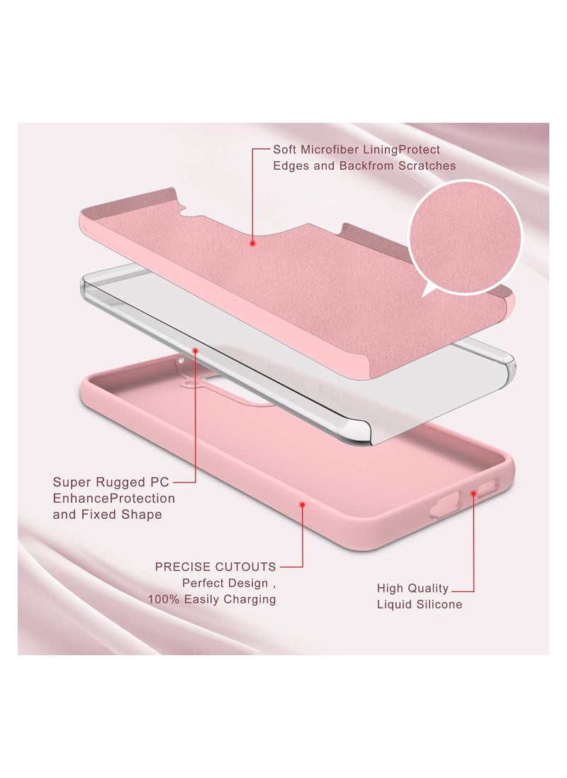 ELTRAZONE Samsung Galaxy S22 Case with 1 Pack Screen Protector and 1 Pack Camera Lens Protector,Liquid Silicone Slim Gel Rubber Full Body Protection Shockproof Drop Protection Case  - Image 3
