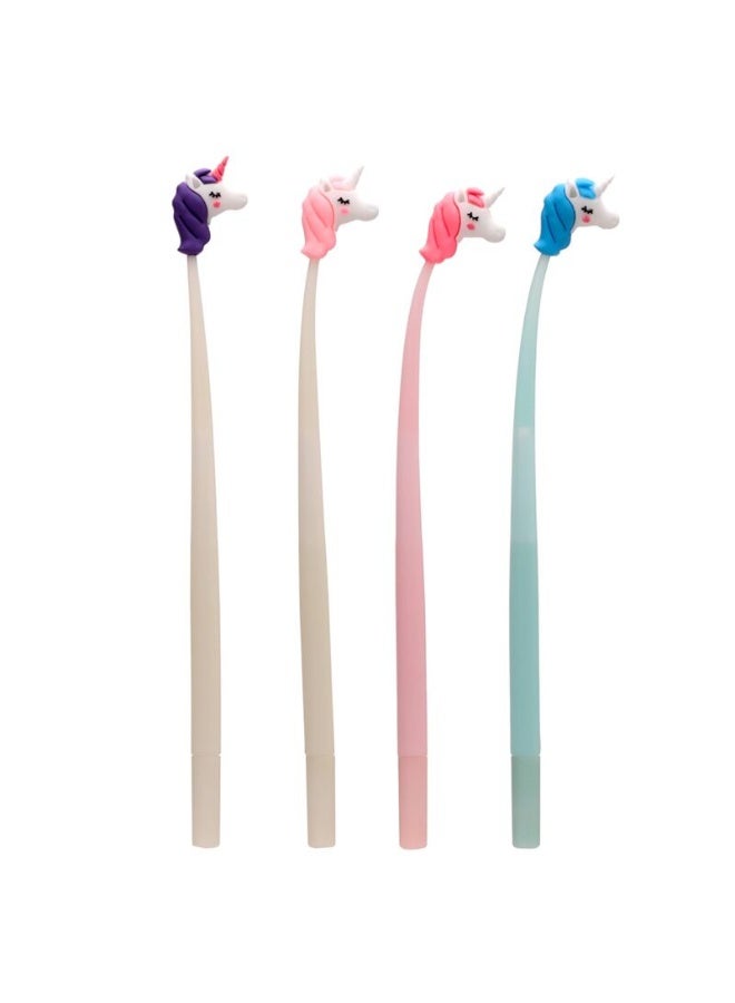 Puckator قلم جيل دقيق سحري على شكل يونيكورن من باكيتور، قرطاسية مبتكرة وقلم كتابة سلس للأطفال، قطعة متنوعة 1 - Image 1