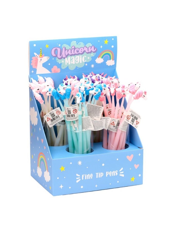 Puckator قلم جيل دقيق سحري على شكل يونيكورن من باكيتور، قرطاسية مبتكرة وقلم كتابة سلس للأطفال، قطعة متنوعة 1 - Image 2
