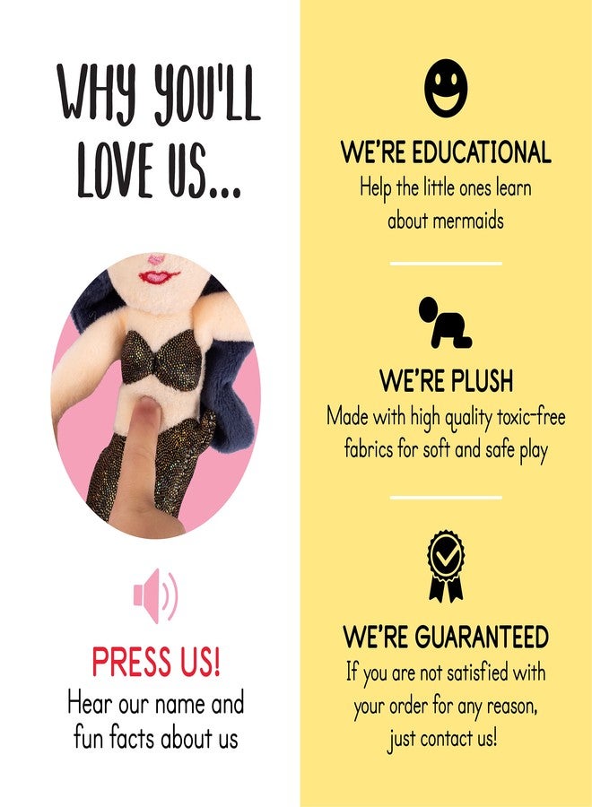 Plush Creations Plush Talking My Mermaids Toy Set | Includes 4 Soft and Lovable Plush Mermaids | with A Plush Conch Shell Shaped Carrier | Great Gift for Baby/Toddler Girls or Boys - Image 5