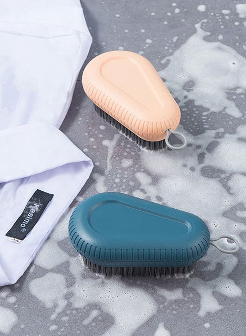 SYOSI Scrub Brush, Quality Soft Laundry Clothes Shoes Scrubbing Brush, Easy to Grip Household Cleaning Brushes, with Comfort Rubber Grip and Flexible Stiff Bristles, for Kitchen, Bathroom, Shower - Image 3