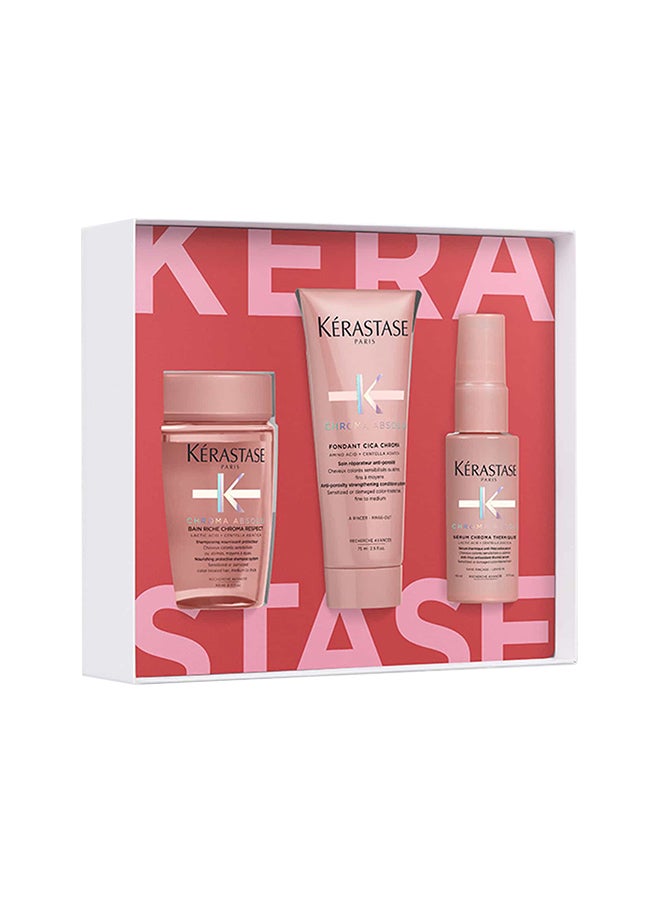 KERASTASE Shine Chroma Absolute Discovery Holiday Gift Set, Pack of 3  - Image 2