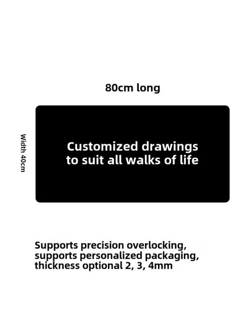 Mouse Pad Custom Large Advertising To Map Custom Mouse Table Pad Internet Cafe Logo Free Design Mouse Pad Wholesale-Color:3mm-Pattern:40cm * 80cm ]