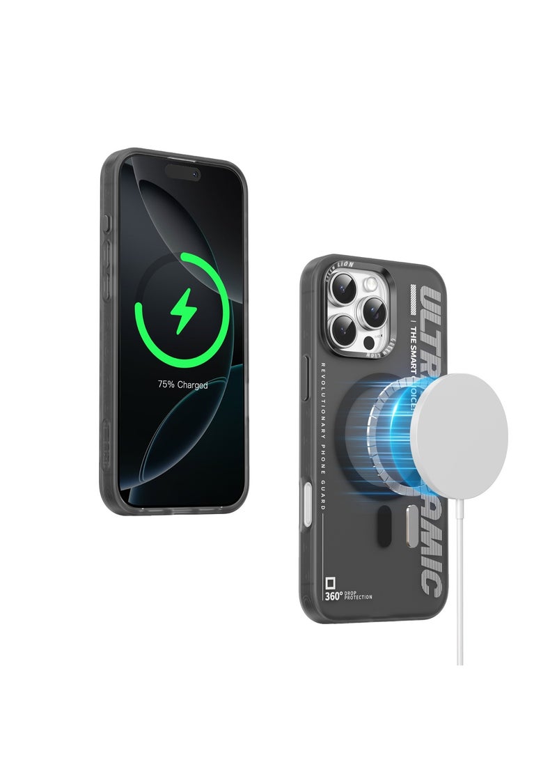 GREEN LION iPhone 16 Pro Ultra MagSafe Case / Protection with Style / Powerful Attraction / Creative Sport Style / Ultra-Shockproof / Anti-Scratch Edge / Anti-Fingerprint / Metal Buttons - Black Titanium - Image 4