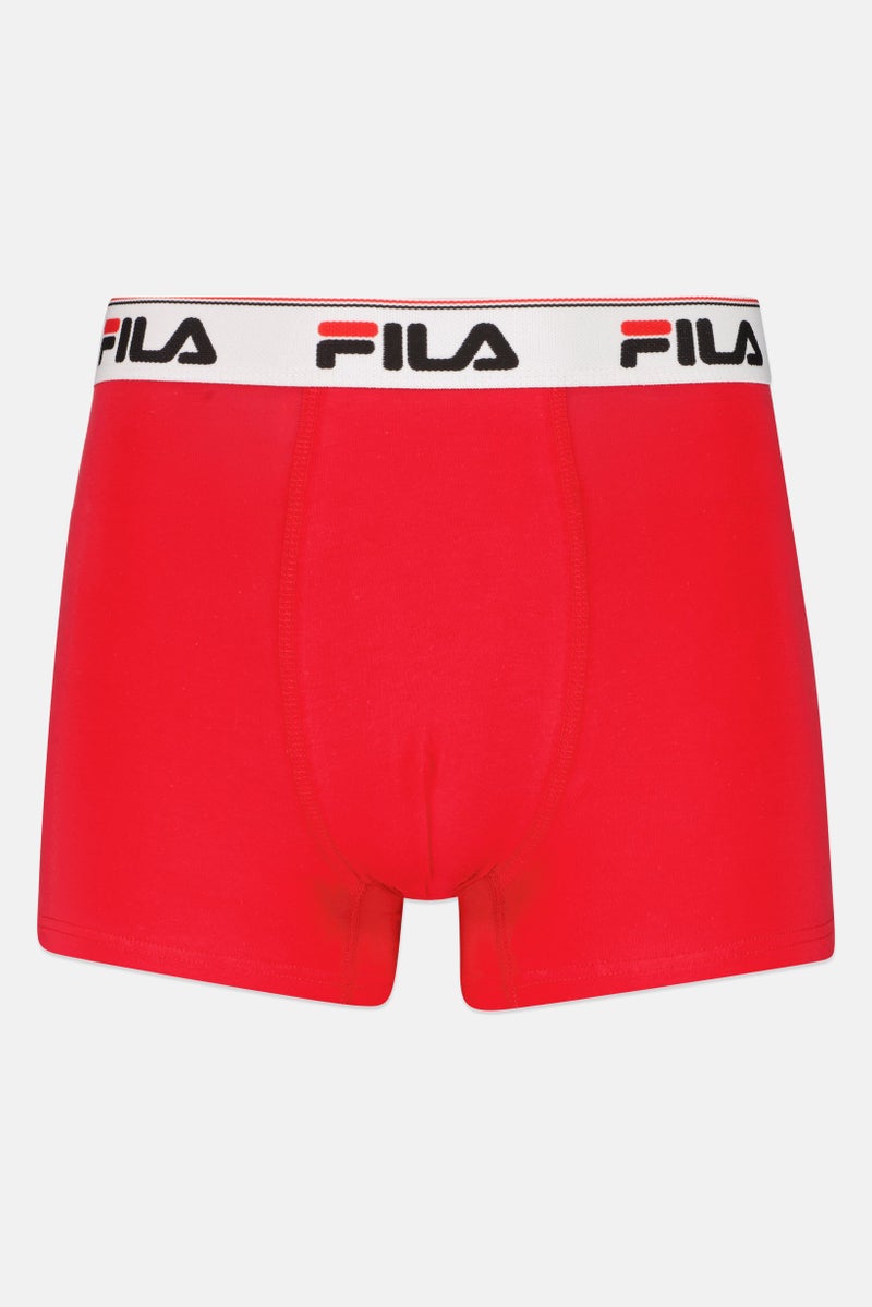 FILA سراويل منخفضة الارتفاع للرجال 3 قطع بشعار العلامة التجارية، متعددة الألوان - Image 4