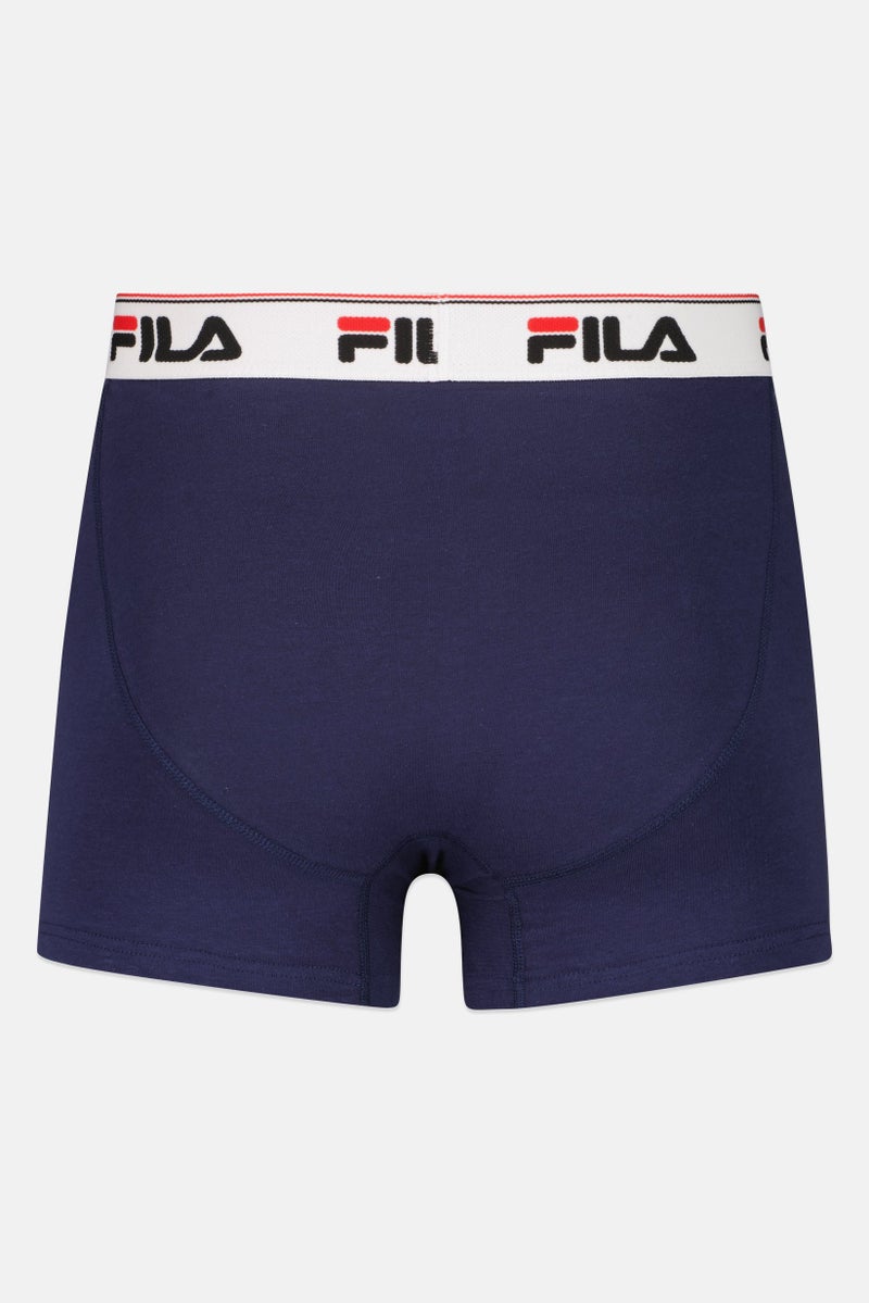 FILA سراويل منخفضة الارتفاع للرجال 3 قطع بشعار العلامة التجارية، متعددة الألوان - Image 5