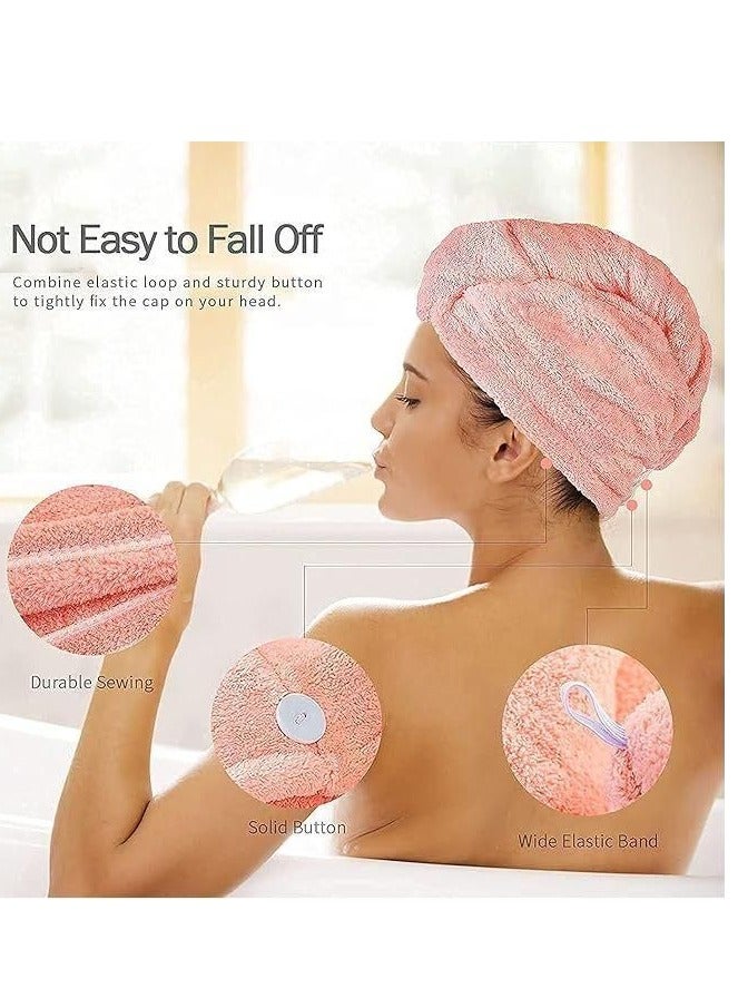 Hair Towel Wrap Absorbent Towel Hair-Drying Bathrobe Magic Hair Warp Towel Super Quick Microfiber - Image 2