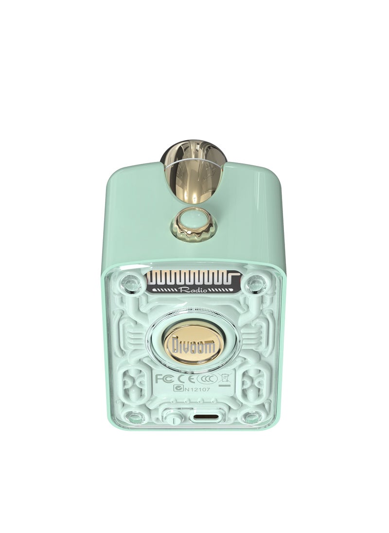 Divoom Fairy OK Portable Stylish Bluetooth Speaker With Microphone Karaoke Function Retro Style Green  - Image 4