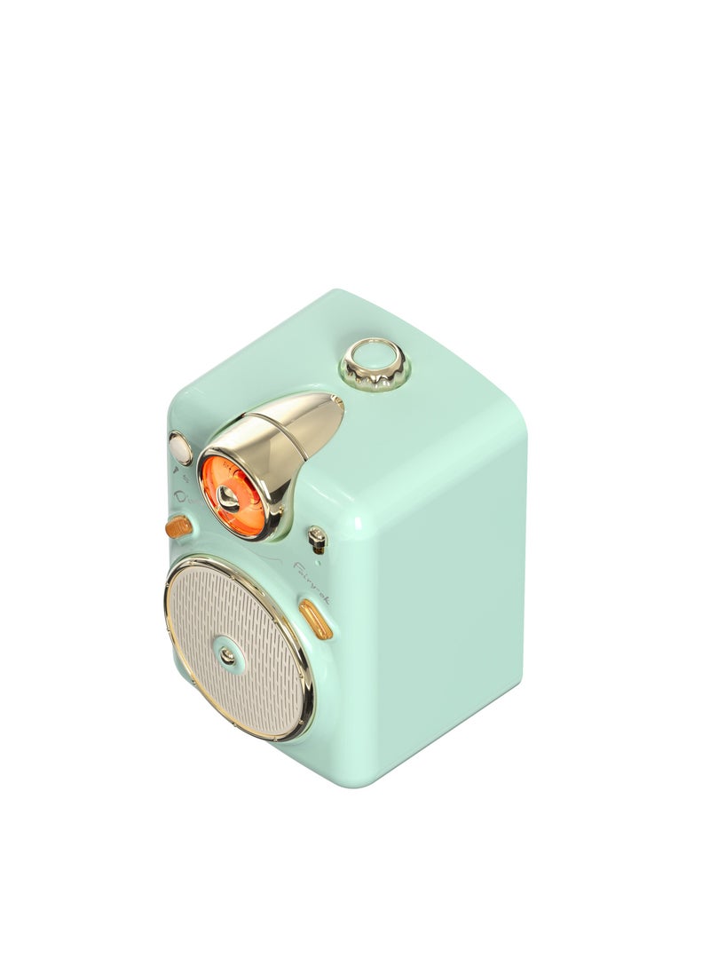 Divoom Fairy OK Portable Stylish Bluetooth Speaker With Microphone Karaoke Function Retro Style Green  - Image 5