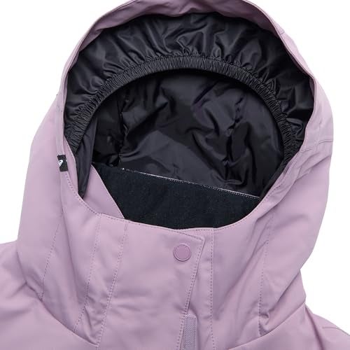 Roxy Girls' Heavyweight Ski Snow Hooded Jacket, Insulated & Waterproof, Discreet Mauve, 8-10 - Image 5