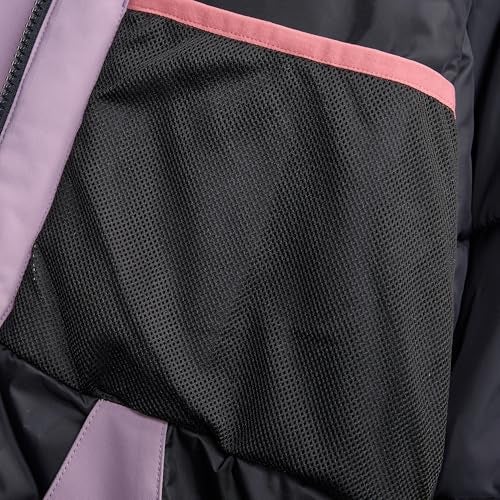 Roxy Girls' Heavyweight Ski Snow Hooded Jacket, Insulated & Waterproof, Discreet Mauve, 8-10 - Image 2