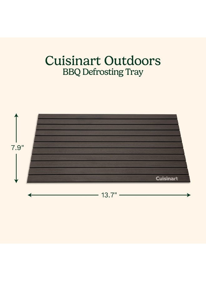 Cuisinart صينية تذويب الشواء من كويزينارت، لوحة تذويب سريعة من الألمنيوم الموصل للحم المجمد، أداة تذويب سريعة تحافظ على النكهات الطبيعية، أداة مطبخ غير لاصقة وسهلة التنظيف وملحقات الشواء - Image 2