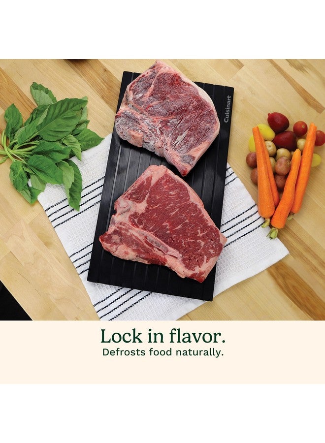 Cuisinart صينية تذويب الشواء من كويزينارت، لوحة تذويب سريعة من الألمنيوم الموصل للحم المجمد، أداة تذويب سريعة تحافظ على النكهات الطبيعية، أداة مطبخ غير لاصقة وسهلة التنظيف وملحقات الشواء - Image 4