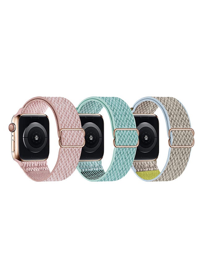 O Ozone Stretchy Nylon Straps For Apple Watch Series 10 | Ultra 2 | 8 Ultra | 9 | 8 | 7 | 6 , 49/46/45/44/42mm Adjustable Sport Elastics Wristband smartwatch Band  - Image 1