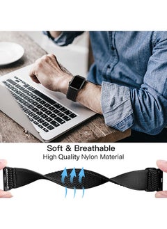 O Ozone Stretchy Nylon Straps For Apple Watch Series 10 | Ultra 2 | 8 Ultra | 9 | 8 | 7 | 6 , 49/46/45/44/42mm Adjustable Sport Elastics Wristband smartwatch Band  - Image 5