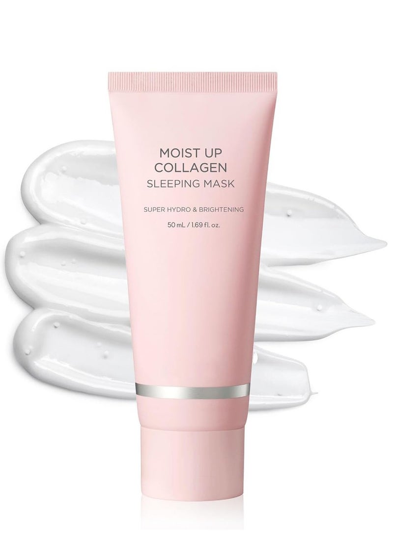 Barakah Moist Up Collagen Sleeping Face Mask Skincare, Hydrating, brightening Sleep Mask for Overnight Face Cream with Vitamin E, Korean Face Masks for Skin care, Anti Aging Moisture 50ML, 1.69fl.oz - Image 1