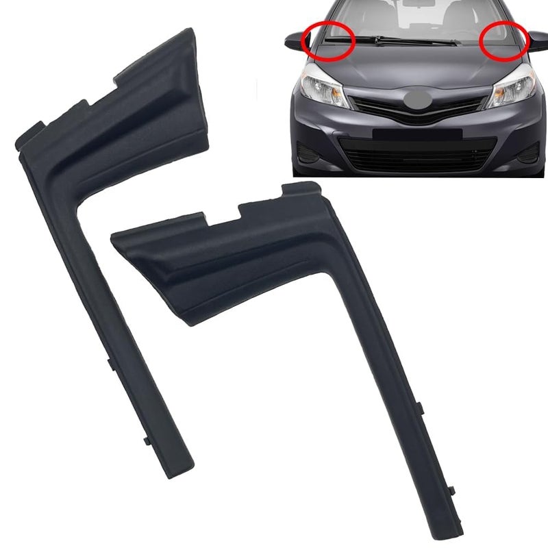 Generic Peintu Parts Right&Left Windshield Wiper Cowl Cover Trim Panel Compatible with Toyota Yaris CE LE SE Hatchback 2012 2013 2014 Replace 53867-52090 53866-52090  - Image 1