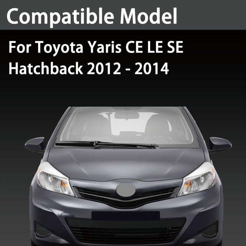 Generic Peintu Parts Right&Left Windshield Wiper Cowl Cover Trim Panel Compatible with Toyota Yaris CE LE SE Hatchback 2012 2013 2014 Replace 53867-52090 53866-52090  - Image 2