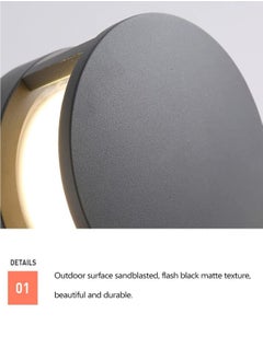 LOOPITYS 12W Led Wall Lights Outdoor Waterproof Wall Lamp Up and Down Garden Decoration Wall Sconces for Bedroom Living Room Corridor Stairs Porch Wall Mounted Lamp  - Image 4