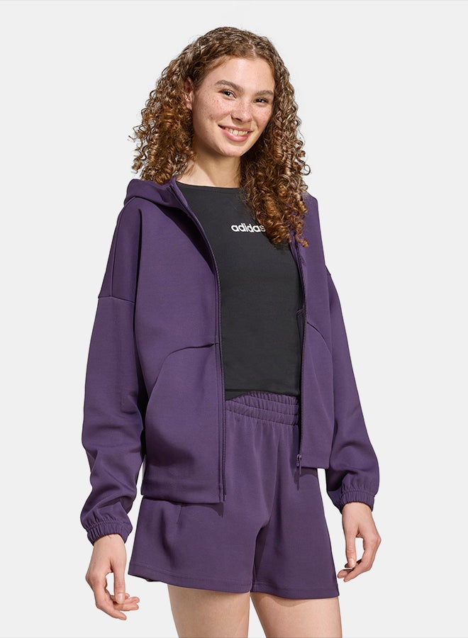 Adidas Future Icons Small Logo Full-Zip Hoodie - Image 3