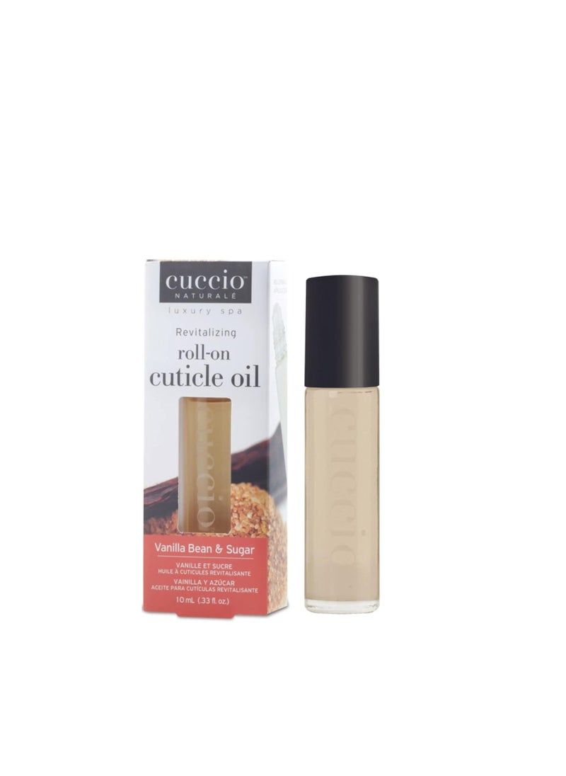 Cuccio - Cuccio Natural Revitalizing Roll on Cuticle Oil Vanilla Bean and Sugar 10ml - Image 1