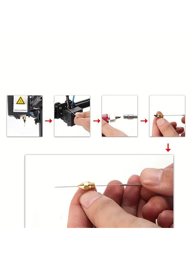 10Pcs 3D Printer Nozzle Cleaning Needles Kit Stainless Steel Unclogging Tool - Image 5