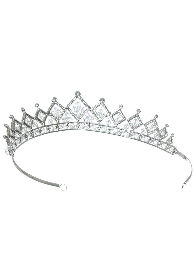SAMKY Crystal Wedding Tiara Bridal Headpiece For Brides Hair Accessories For Woman  - Image 3