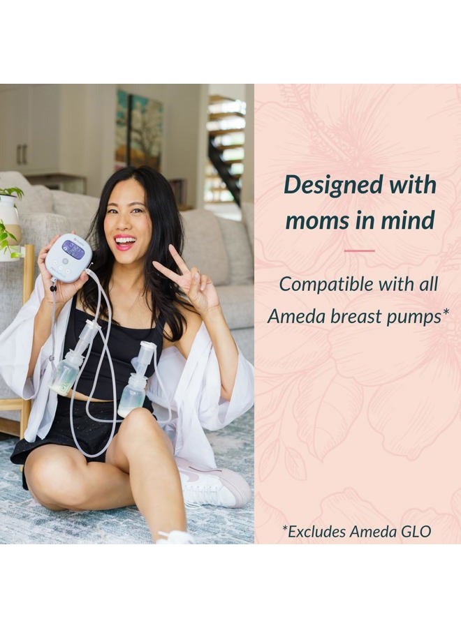 Ameda 2 Pack Breast Pump Kit Valves, Replacement Valves for Ameda Breast Pump Kits, Compatible with All Ameda HygieniKit Milk Collection Systems, Maintain Pump Performance, BPA Free DEHP Free - Image 2