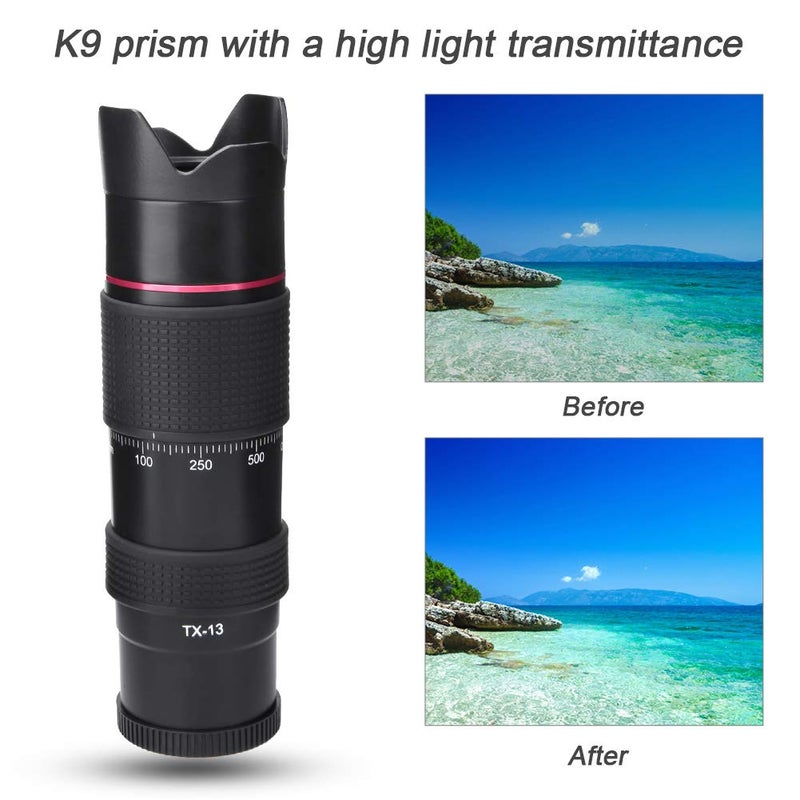 Oumij تلسكوب TX-13 12X FMC متعدد الطبقات مع ثقب خيوط 37 مم عدسة تليفوتو عالية الدقة لمراقبة الطيور والتخييم - Image 3