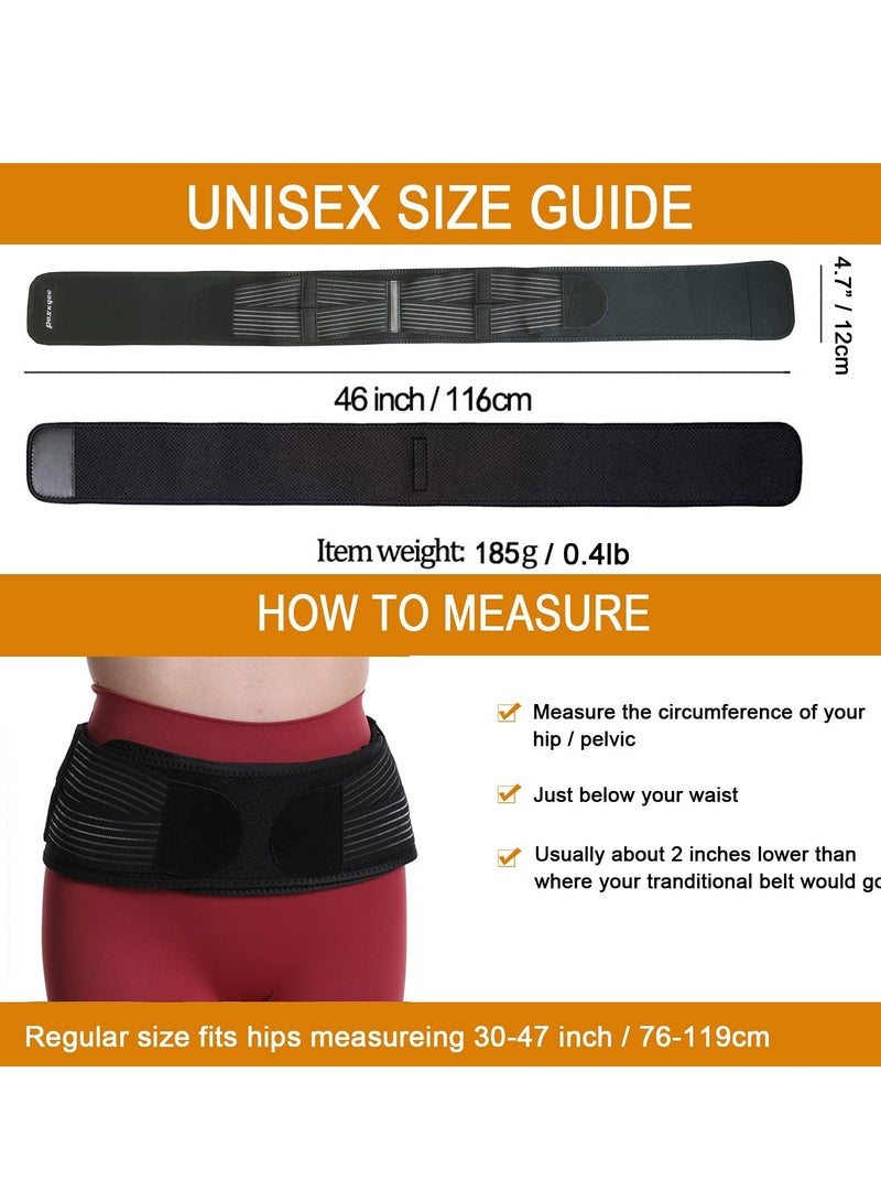 KASTWAVE Sacroiliac Joint Belt for Women and Men That Alleviates Sciatic, Pelvic, Lower Back, Hip and Sacral Nerve Pain, Breathable Si Belt, Trochanter Brace - Image 4
