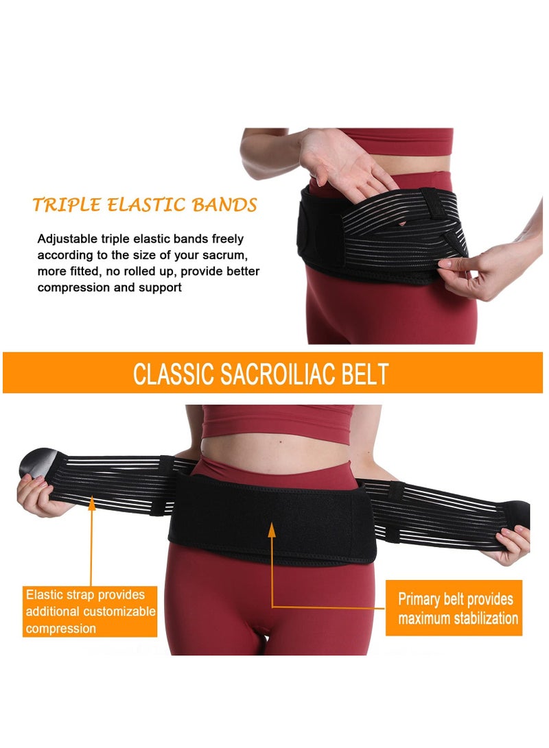 KASTWAVE Sacroiliac Joint Belt for Women and Men That Alleviates Sciatic, Pelvic, Lower Back, Hip and Sacral Nerve Pain, Breathable Si Belt, Trochanter Brace - Image 3