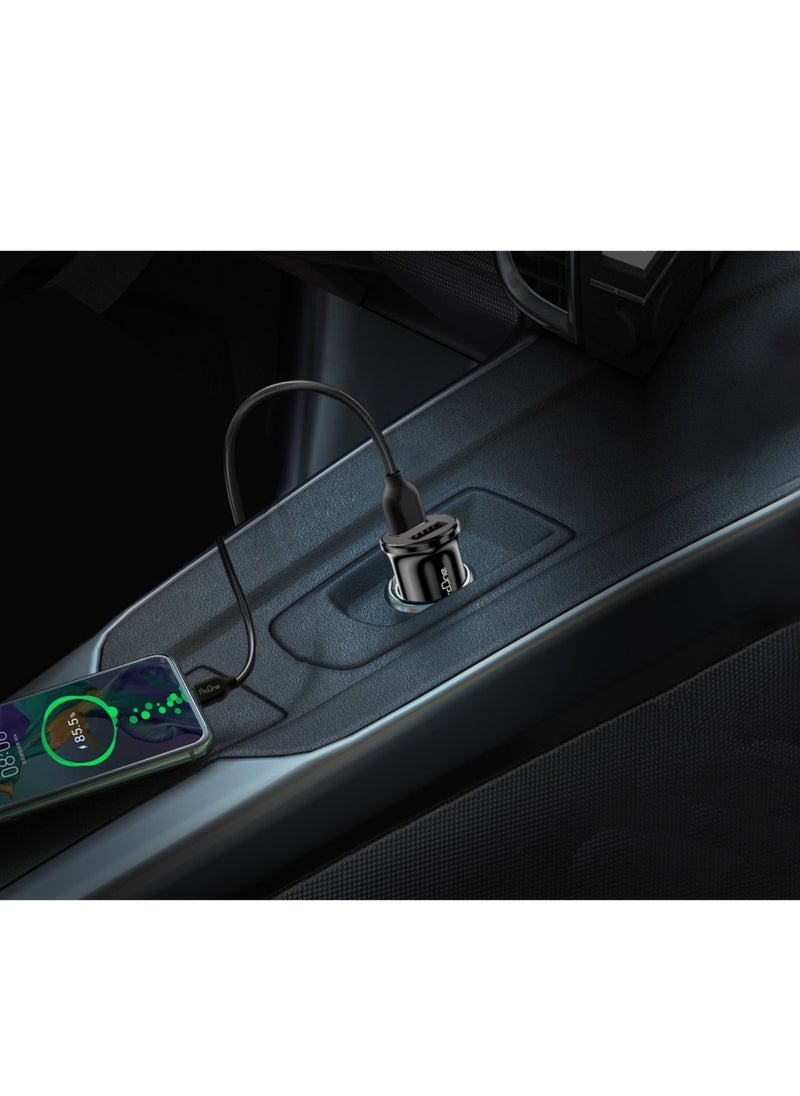 برو واحد شاحن سيارة ProOne PCG12 ثنائي USB، شحن عالي السرعة بقوة 2.4 أمبير مع كابل Micro USB بطول 100 سم  - Image 3