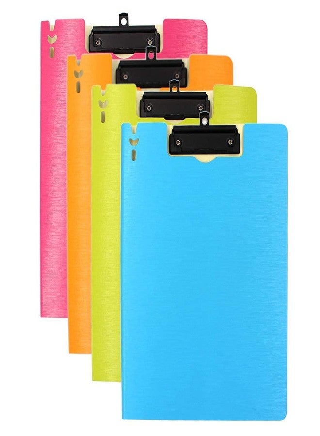 ATOOZED Clip Boards with Cover A4 Letter Size Clipboard Colorful File Cover Folder Document Organizer Notebook Writing Pad Exam Drawing Sheet Pad (1 Pcs) (Multicolor) - Image 3