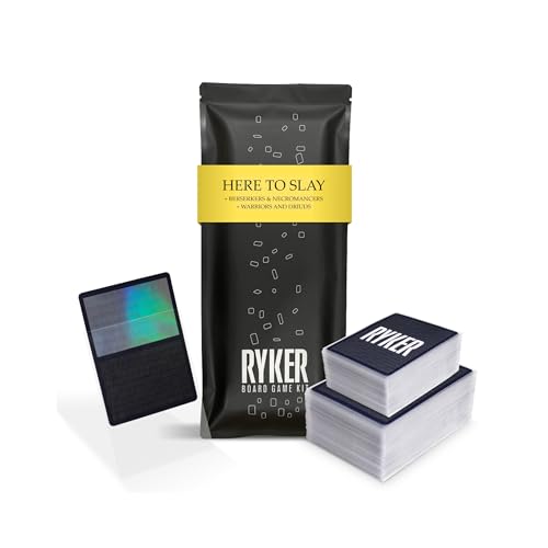 Ryker Compatible with Here to Slay 2 Expansions Bundle Card Sleeve Kit Clear Card Sleeves Top loaders for Cards Standard Size Tarot Size - Image 1