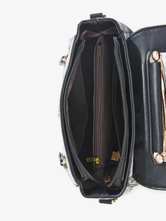 تايك تو مجموعة من شنطة يد بمقبض مزدوج وحزام قابل للتعديل ومحفظة بطبعة