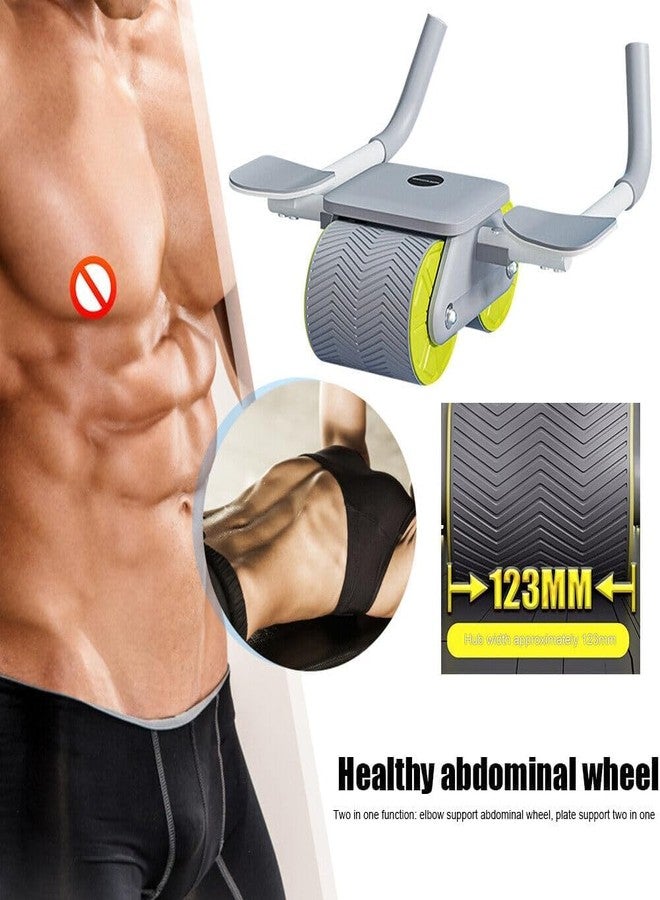 Jukmen New with Timer Ab Abdominal Exercise Roller Elbow Support, abs Roller Wheel core Exercise Equipment, Automatic Rebound Abdominal Wheel || Pack of 1 - Image 2