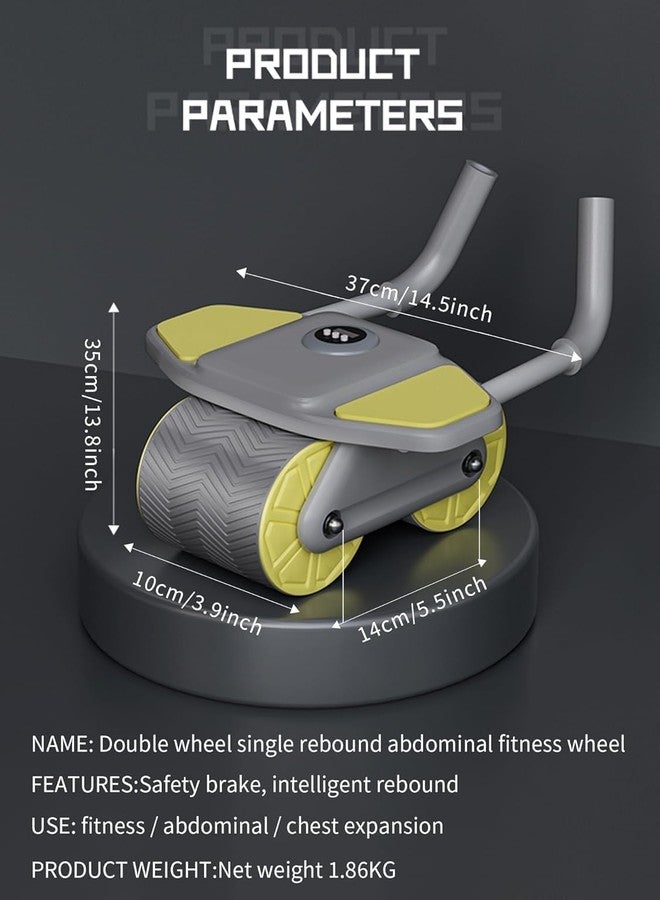 Jukmen New with Timer Ab Abdominal Exercise Roller Elbow Support, abs Roller Wheel core Exercise Equipment, Automatic Rebound Abdominal Wheel || Pack of 1 - Image 5