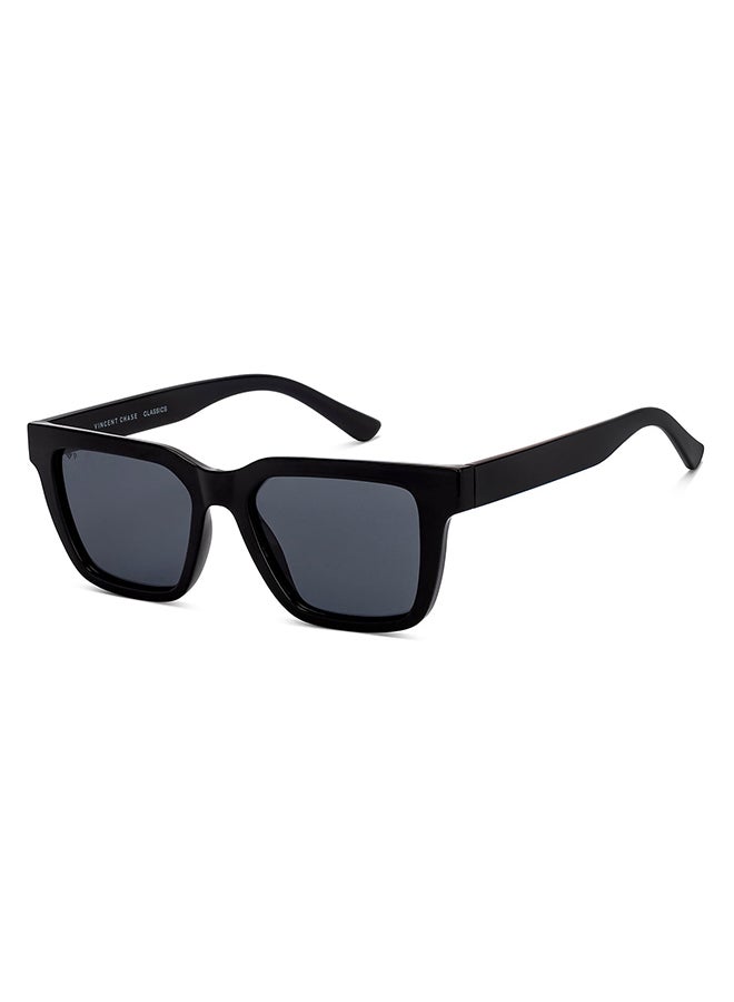 VINCENT CHASE Unisex Full Rim Square Classics Branded Latest And Stylish Sunglasses Polarized And 100% UV Protected Unisex Large VC S16754 - Image 1
