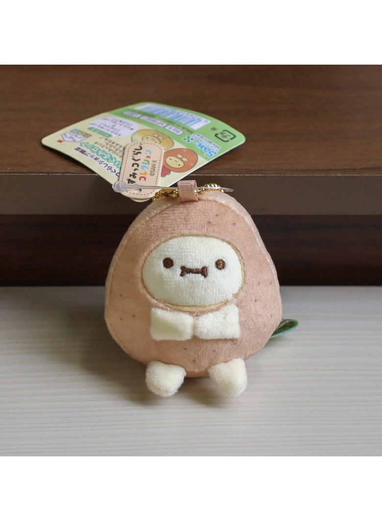 general Cute Corner Creatures Fried Shrimp Plush Keychain Doll, Cartoon Toy, and Bag Pendant