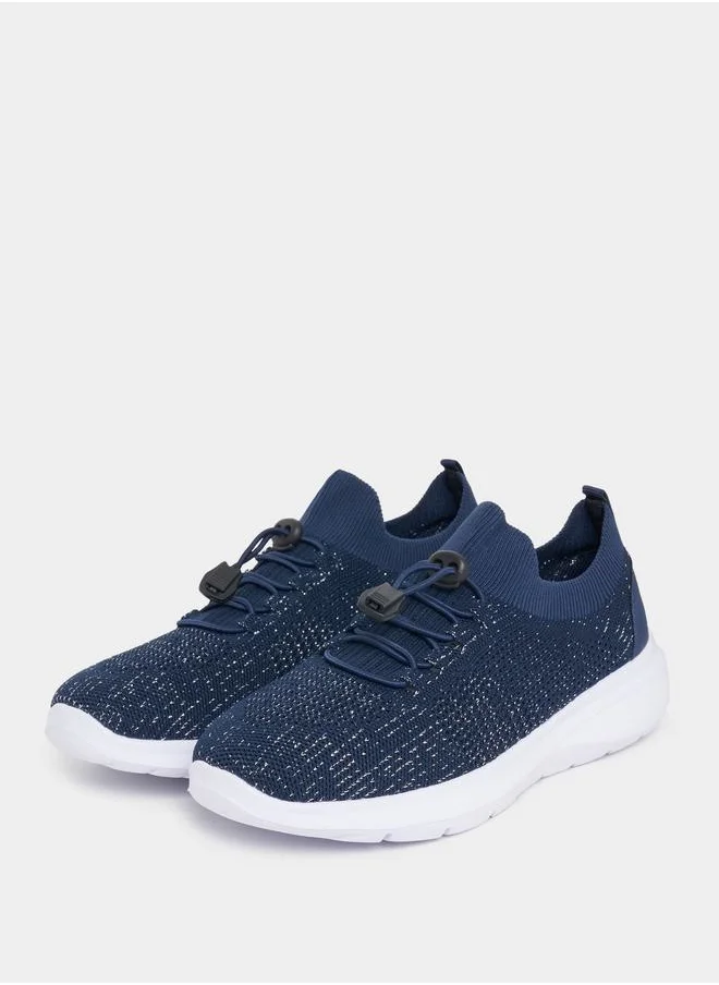 Styli Textured Lace Up Spiral Trainers