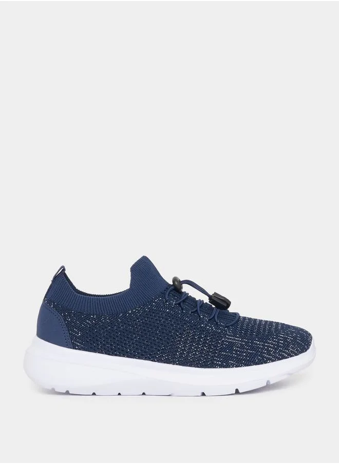 Styli Textured Lace Up Spiral Trainers